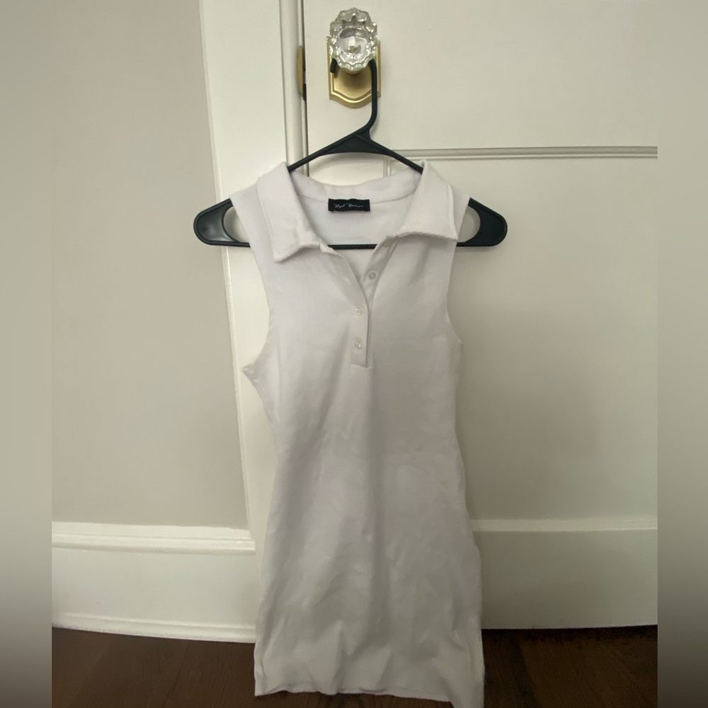 White collared dress